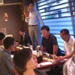 Dinner with Hiroshima prefecture and Chugoku area koi breeders.