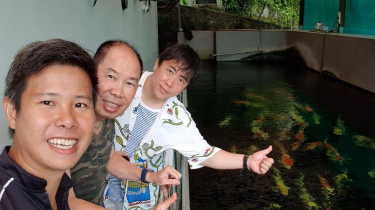 Singapore koi legend Mr.Richard Tan’s house visit with Marugen koi farm Johnny Yeo san.