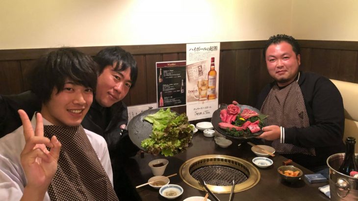 Marujyu koi farm Shigeyoshi Tanaka San visit JPD end diner at my friend Yakiniku Restaurant .