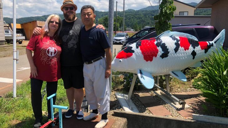 Marudo koi farm visited 9 July 2018 with Shawn McHenry San and Mam.