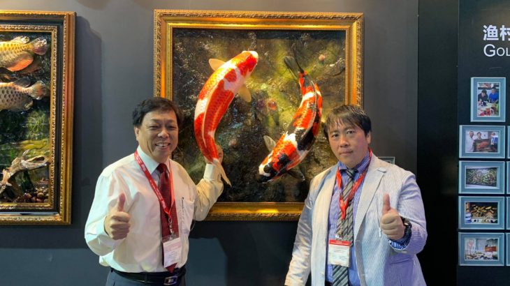 I visited Koi artist Mr.Terance Terance Chua booth at CIPS.