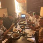 Happy dinner with Niigata koi breeders.