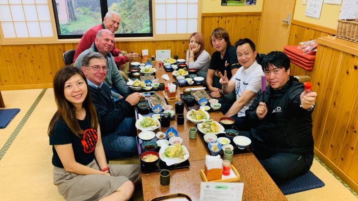 Visit to Marujyu koi farm then nice lunch at Yamakoshi mountain.