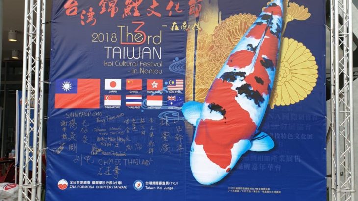 2018 The 3rd Taiwan Koi Culture Festival in Nantou on 17 November 2018.