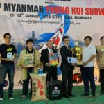 3th Myanmar koi show on 12 January 2019.