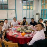 Happy lunch with Myanmar koi show attenders. Very good chines Myanmar good .