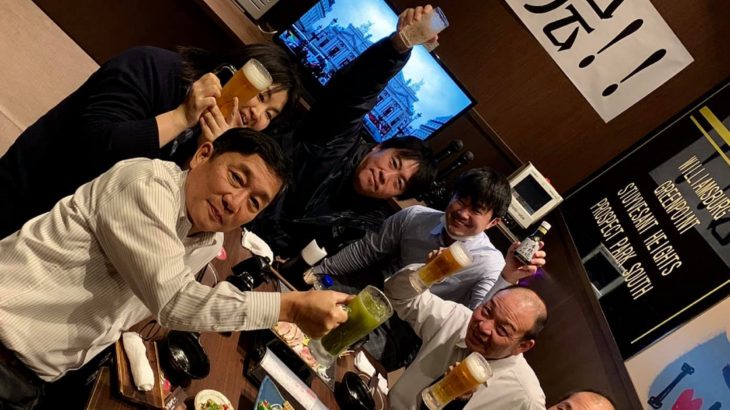 Dinner with JPD Osaka branch sales staff last night.