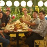 Happy dinner with JPD Vietnam koi dealers on this trip final activity.