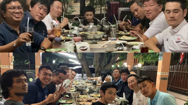 Happy dinner with Bangsean Koi Show organizer on May 11 2019.