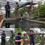 Anda carp farm temporary construction pond visit on May 12 2019.