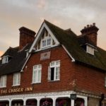 Dinner with Chris Giles Simon Austin Peter Lewis at The Chaser Inn last night.