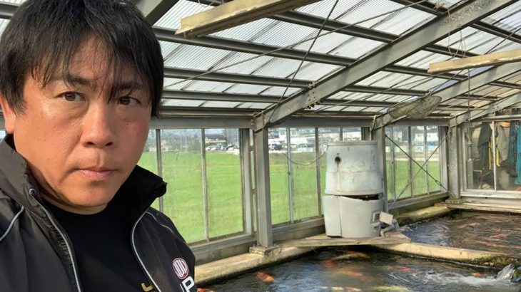 Kachi koi farm visit in Fukui prefecture on October 7 2019.