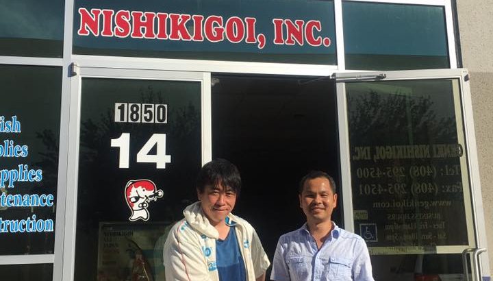 Genki Nishikigoi visit in USA yesterday Mr.Kevin San