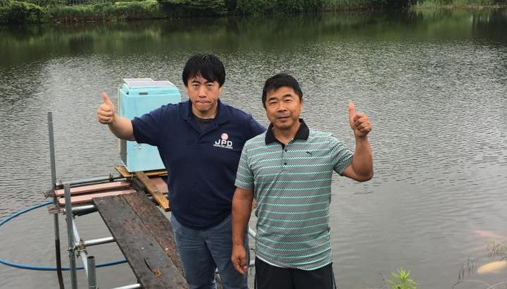 一品家 高橋社長に変わり鯉の選別の仕方を教えて頂きました。