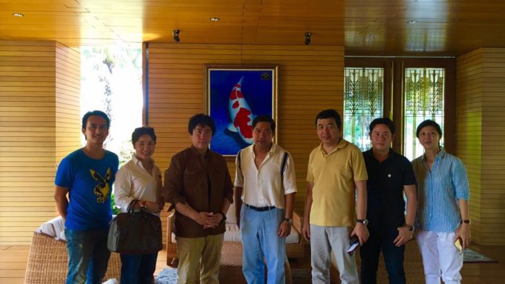 Mr.Ja san’s house visited yesterday.