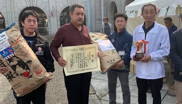 2019年4月7日兵庫県神戸市の神戸フルーツ・フラワーパーク大沢にて第43回全日本愛鱗会近畿地錦鯉品評会が開催されました。