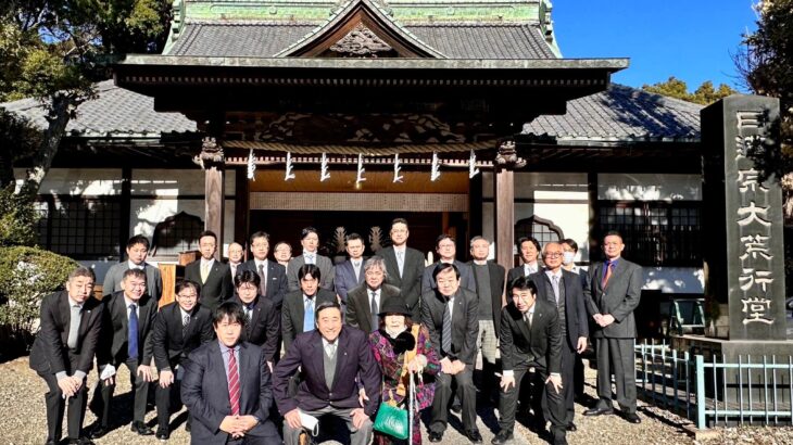 中山法華経寺にて初詣