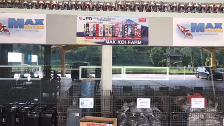 JPD Koi food arrived to Singapore warehouse at Max Koi Farm