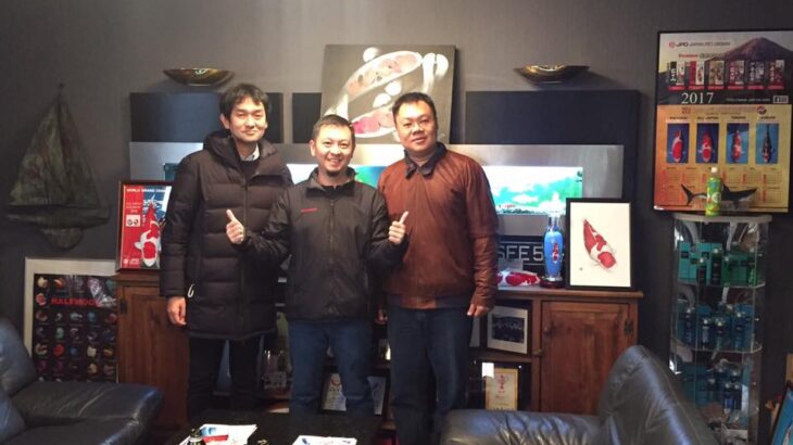 Indonesian JPD customer, Imperial Koi and Daniel Ko, and their friend Taichi, Ultimate Co.,